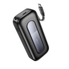 Borofone Power Bank 10000mAh BJ74 Hermoso - Type C - QC 3.0 PD 20W Type C kábellel fekete