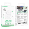 Borofone Power Bank 10000mAh BJ63A Nimble - Type C - PD 20W mágneses indukciós töltéssel fehér - 3. kép