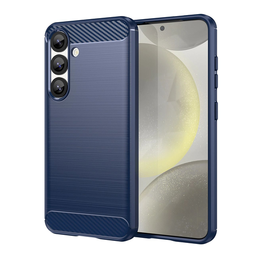 Carbon Case szilikon tok Samsung Galaxy S25 Edge - kék Carbon Case szilikon tok Samsung Galaxy S25 Edge - kék
