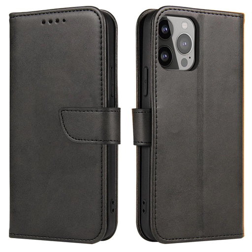 Magnet Case flip tok Samsung Galaxy S25 Edge - fekete tok Magnet Case flip tok Samsung Galaxy S25 Edge - fekete tok