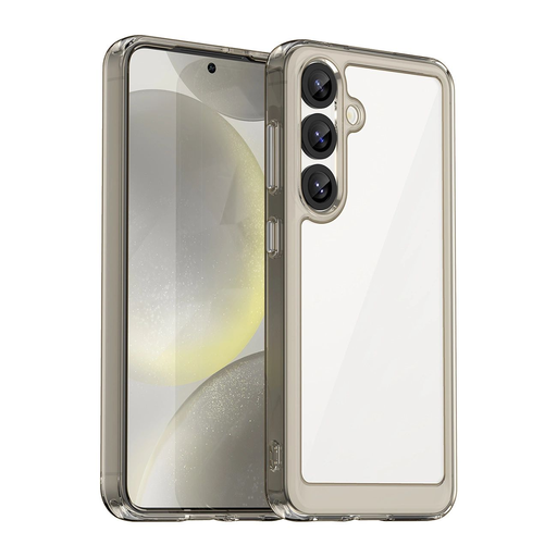 Outer Space Case Samsung Galaxy S25 Edge tok - rugalmas kerettel, félig átlátszó, fekete Outer Space Case Samsung Galaxy S25 Edge tok - rugalmas kerettel, félig átlátszó, fekete