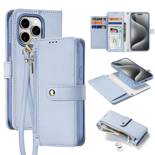 Dux Ducis Lawa bőr tok iPhone 15 Pro - Kék tok Dux Ducis Lawa bőr tok iPhone 15 Pro - Kék tok