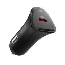 Spigen Essential Ev301 1-portos autós töltő 30W fekete