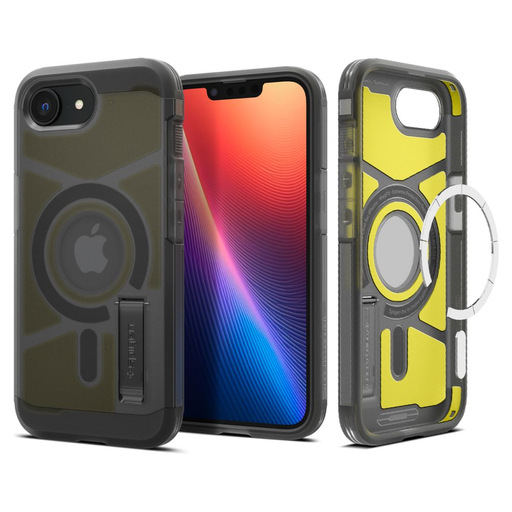Spigen Tough Armor Mag Magsafe iPhone 16e Tok Fagyos Fekete Spigen Tough Armor Mag Magsafe iPhone 16e Tok Fagyos Fekete