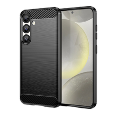 Szilikon tok Carbon Case iPhone 16e - fekete tok