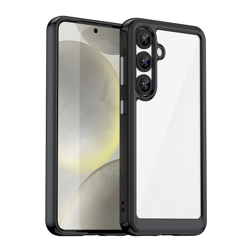 Outer Space Case Samsung Galaxy S25 Edge tok rugalmas kerettel - fekete Outer Space Case Samsung Galaxy S25 Edge tok rugalmas kerettel - fekete