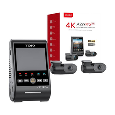 VIOFO A229 Pro 3CH Autós Kamera 4K + 2k + 1080p WiFi, GPS
