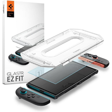 Edzett üveg Spigen Glas.tr „EZ Fit” 2-csomag Nintendo Switch 2 átlátszó üvegfólia