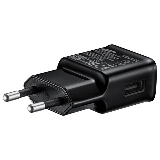 EP-TA200EBE Samsung USB-A 15W Travel Charger Fekete (OOB Bulk) (Kisebb karcok)