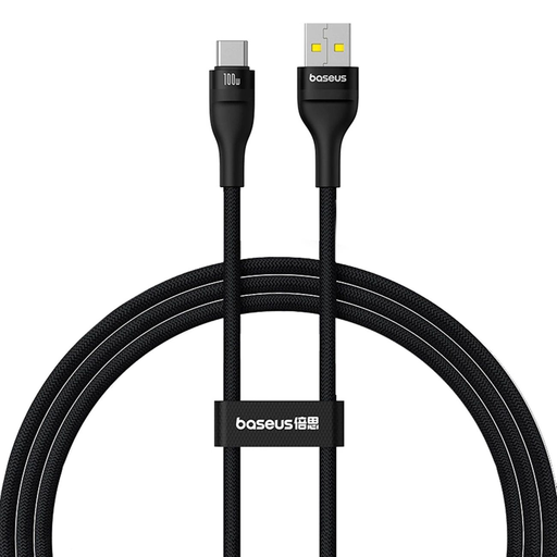 Baseus Flash 2 USB-A / USB-C kábel 100W 1 m - fekete