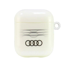 Audi IML Geometric Mintás Tok AirPods 1 / 2 - Fehér