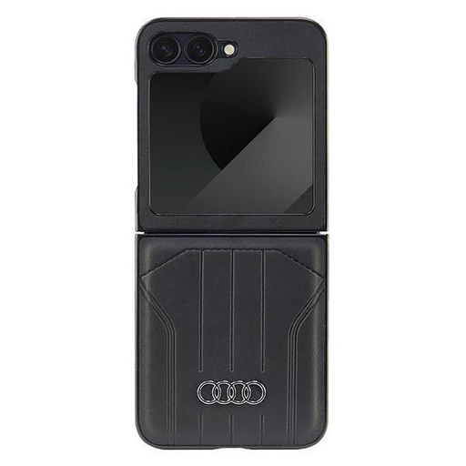 Audi Szintetikus Bőr MagSafe tok Samsung Galaxy Z Flip 6 - Fekete tok Audi Szintetikus Bőr MagSafe tok Samsung Galaxy Z Flip 6 - Fekete tok