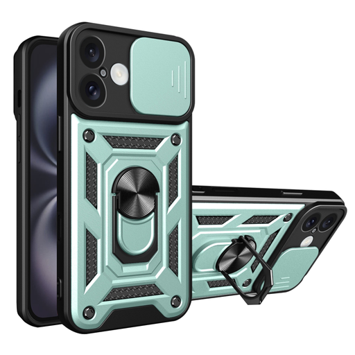 Techsuit - CamShield sorozat - iPhone 16 - Zöld tok Techsuit - CamShield sorozat - iPhone 16 - Zöld tok