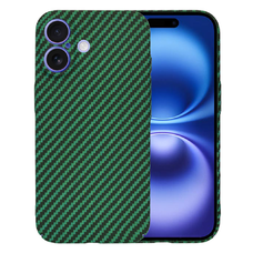  Techsuit - Karbonit Szálhéj - iPhone 16 - Zöld tok