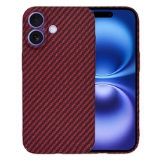  Techsuit - Karbonit SzálHéj - iPhone 16 - Piros tok