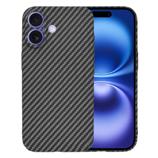  Techsuit - Karbonit Szálhéj - iPhone 16 - Fekete tok