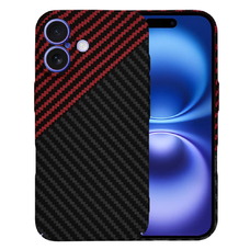  Techsuit - Karbonit Szálhéj - iPhone 16 - Vörös Vortex tok