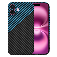  Techsuit - Karbonit SzálHéj - iPhone 16 Plus - Kék Pulzus tok