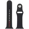 Audi Sport piros logós szilikon óraszíj Apple Watch 40 / 41 / 42 mm - fekete - 1. kép