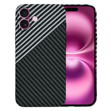  Techsuit - Karbon FiberShell - iPhone 16 Plus - Lopakodó Szürke tok
