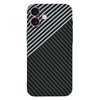  Techsuit - Karbon FiberShell - iPhone 16 Plus - Lopakodó Szürke tok - 1. kép