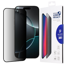  Dux Ducis - Prémium Üvegfólia Adatvédelemmel - iPhone 16 Pro - Fekete üvegfólia