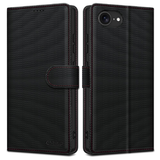 Tech-protect Wallet Rs iPhone 16e Fekete/piros tok