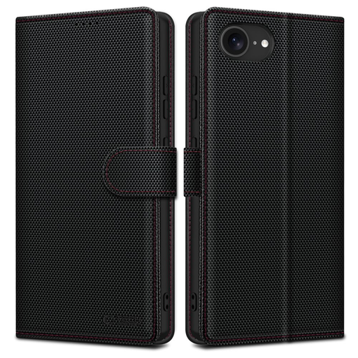 Tech-protect Wallet Rs iPhone 16e Fekete/piros tok Tech-protect Wallet Rs iPhone 16e Fekete/piros tok