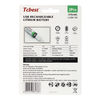 TCBEST tölthető 750 mAh R6 (AA) ceruza akkumulátor Type C csatlakozóval + USB A - 2 x Type C kábel 2 db - 0. kép