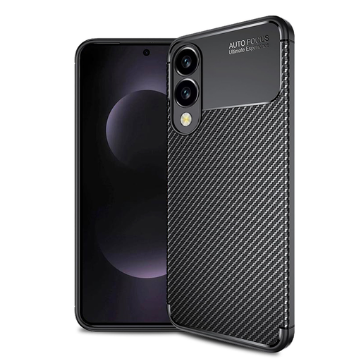  Techsuit - CarbonFiber - Samsung Galaxy S25 Edge - Fekete tok