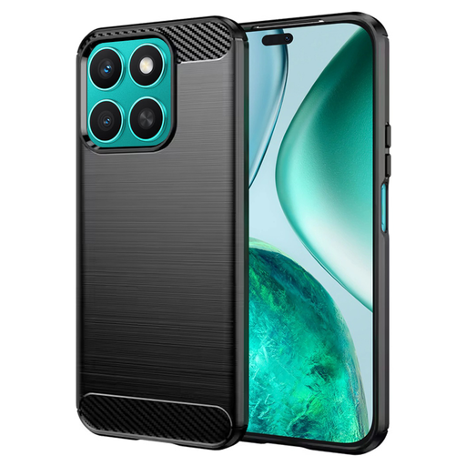 Techsuit - Karbon Szilikon - Honor X8c - Fekete tok Techsuit - Karbon Szilikon - Honor X8c - Fekete tok