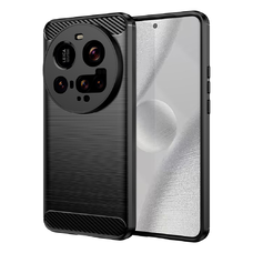  Techsuit - Karbon Szilikon - Xiaomi 15 Ultra - Fekete tok