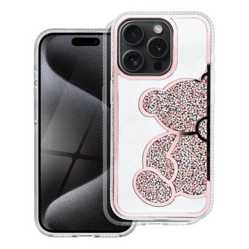 TEDDY BEAR tok iPhone 16e (2025) rózsaszín tok TEDDY BEAR tok iPhone 16e (2025) rózsaszín tok