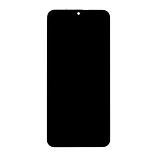 LCD kijelző + Érintőegység + Előlap Samsung A165 Galaxy A16 4G Fekete (Szervizcsomag)