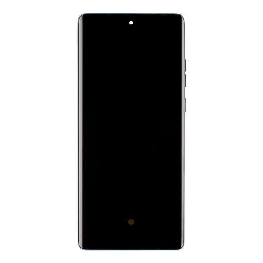 Motorola Edge 50 Fusion LCD kijelző + érintő egység + előlapi borítás Forest Blue (szerviz csomag)