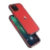 iPhone 12 mini Spring átlátszó TPU tok színes kerettel menta - 1. kép