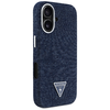 Guess HC MagSafe FW Farmerszövet Triangle Logo tok iPhone 16 Kék - 2. kép