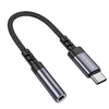 Borofone Adapter BV24 Graceful - Type C-3.5 mm jack átalakító - szürke - 1. kép
