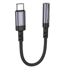 Borofone Adapter BV24 Graceful - Type C-3.5 mm jack átalakító - szürke