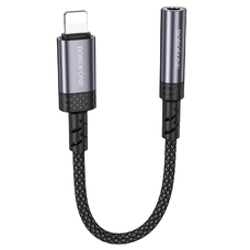 Borofone Adapter BV24 Graceful - Lightning 3,5mm jack átalakító - szürke