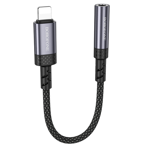 Borofone Adapter BV24 Graceful - Lightning 3,5mm jack átalakító - szürke