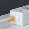 Tessan TS-307-C elosztó (fehér) USB porttal - 1. kép