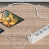 Tessan TS-307-C elosztó (fehér) USB porttal - 3. kép