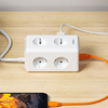 Tessan TS-306TS-C hálózati elosztó USB porttal (fehér) - 1. kép