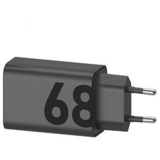 MC-682N Motorola USB-C 68W GaN Utazó Töltő Fekete (Szerviz Csomag)