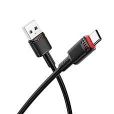 Borofone Kábel BX110 Beneficio - USB to Type-C - 2,4A 1 méter fekete