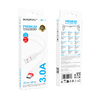 Borofone Kábel BX110 Beneficio - USB to Type C - 2,4A 1 méter fehér - 2. kép