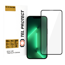 Edzett üveg Tel Protect 10X HD Titanium iPhone 13/13 Pro/16e üvegfólia