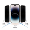 Tempered glass Tel Protect 10X Privacy Titanium iPhone 14 Pro üvegfólia - 3. kép