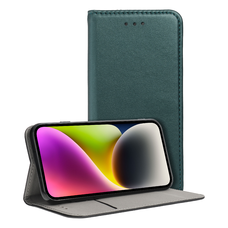 Smart Magneto fliptok Xiaomi Redmi Note 14 4G sötétzöld tok